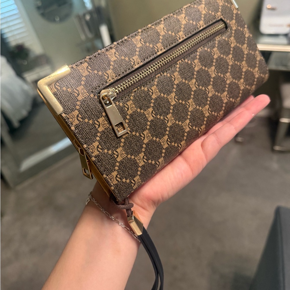 Brown Patterned Wallet - Picture 2 of 3
